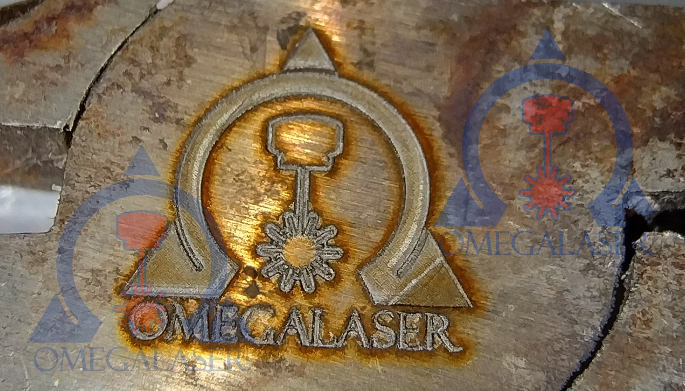 grabado laser en bronce